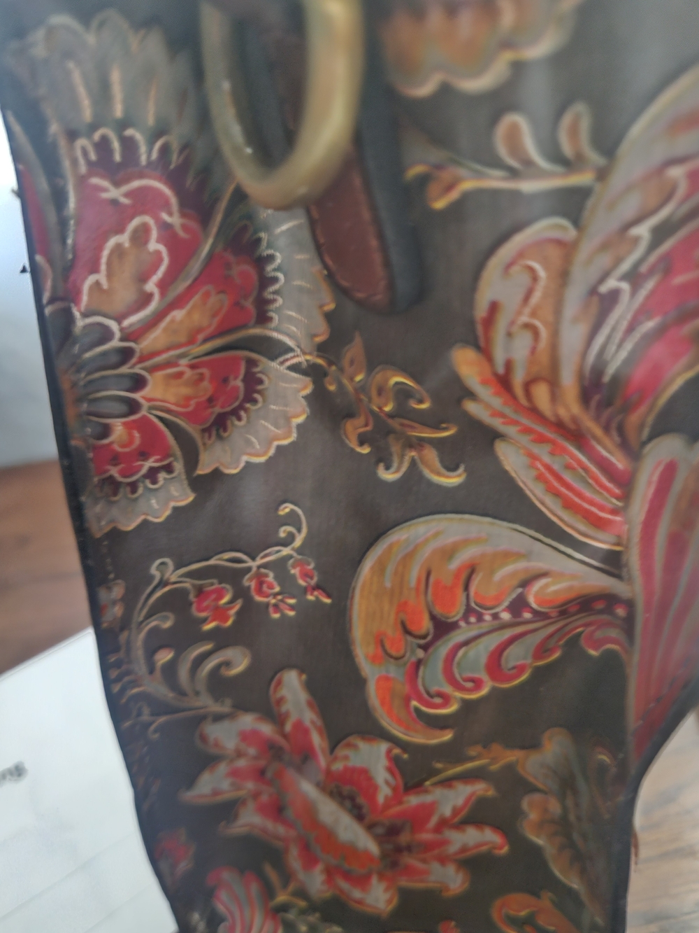 Patricia Nash Verona Italian Floral Paisley Tote Handbag NWOT - Picture 5 of 6